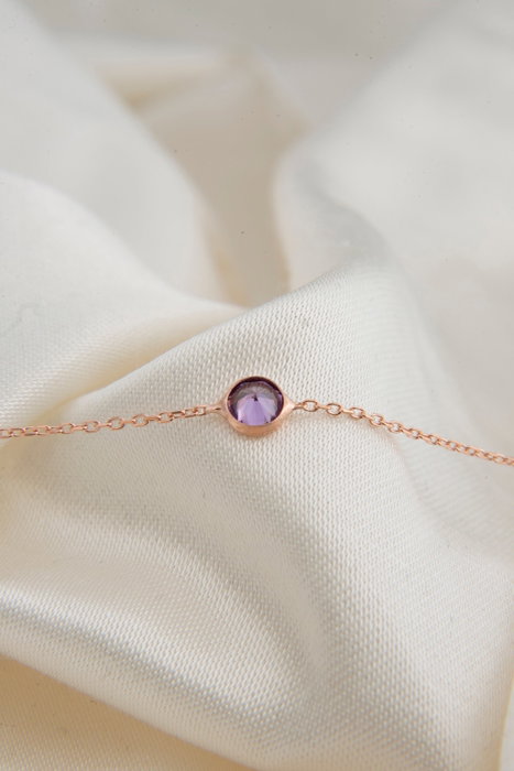 Heliophilia Silver Pulsera de Plata de Ley 925 en Oro Rosa